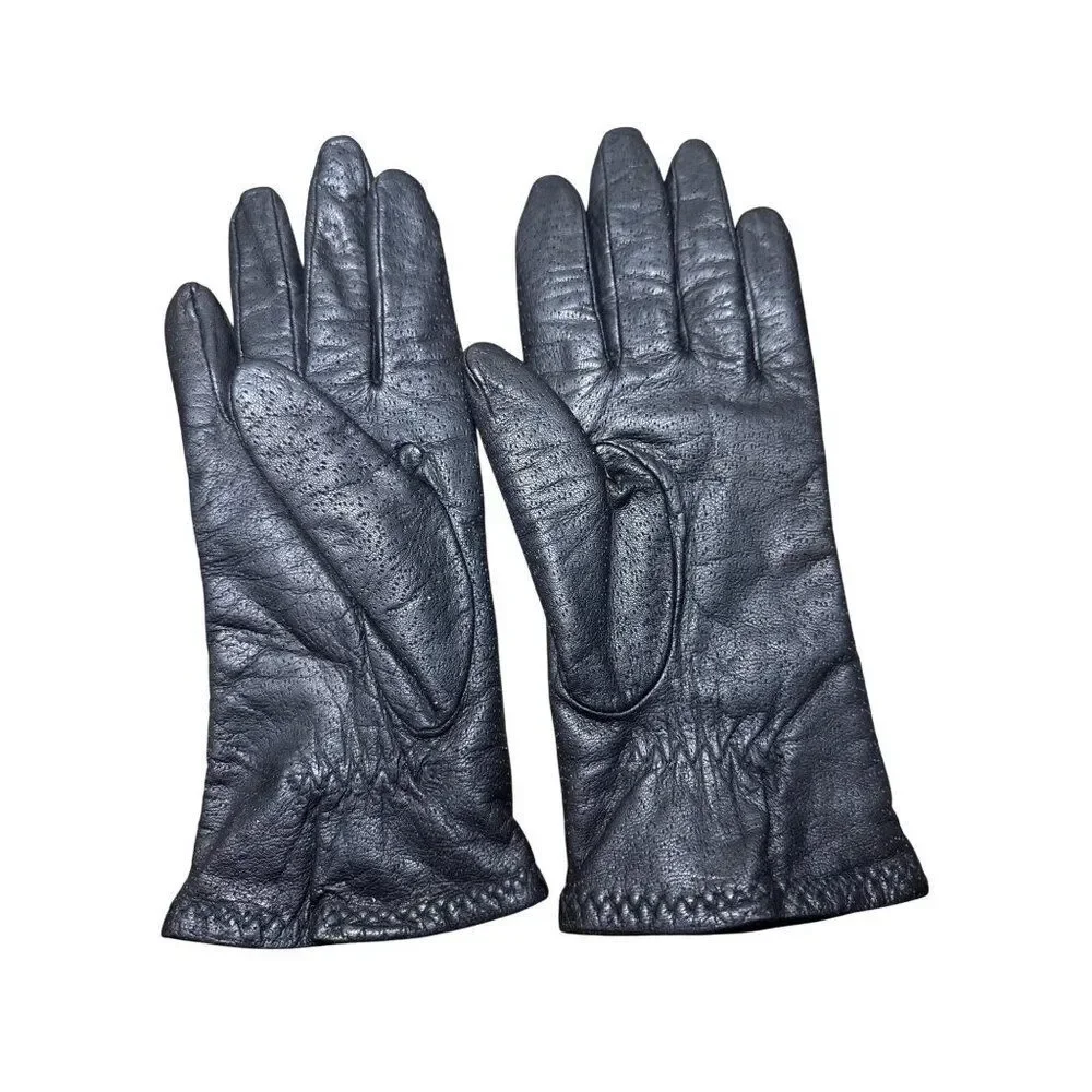 Vintage 80's/90's Lined Leather Thinsulate Insulated Gloves‎ XL